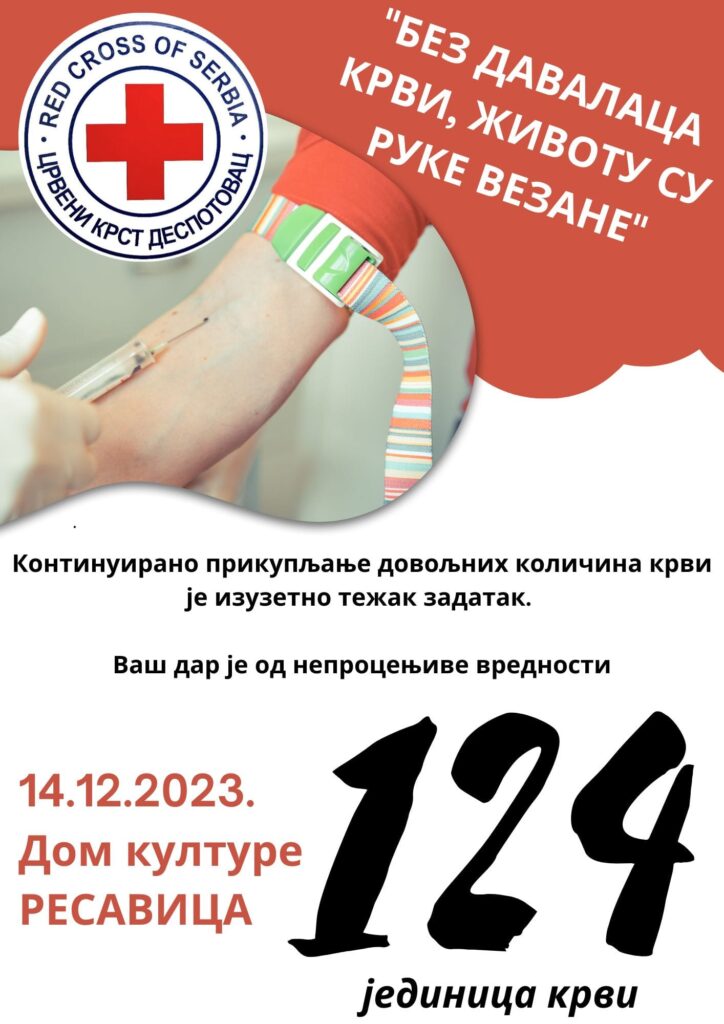 410783979_678115867790050_3968020998610787768_n-724x1024 14. децембар 2023. - Редовна акција давања крви - РЕСАВИЦА